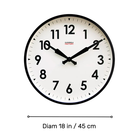 Factory Black XL Clock