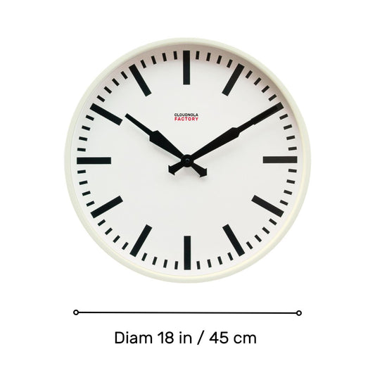 Factory White XL Clock