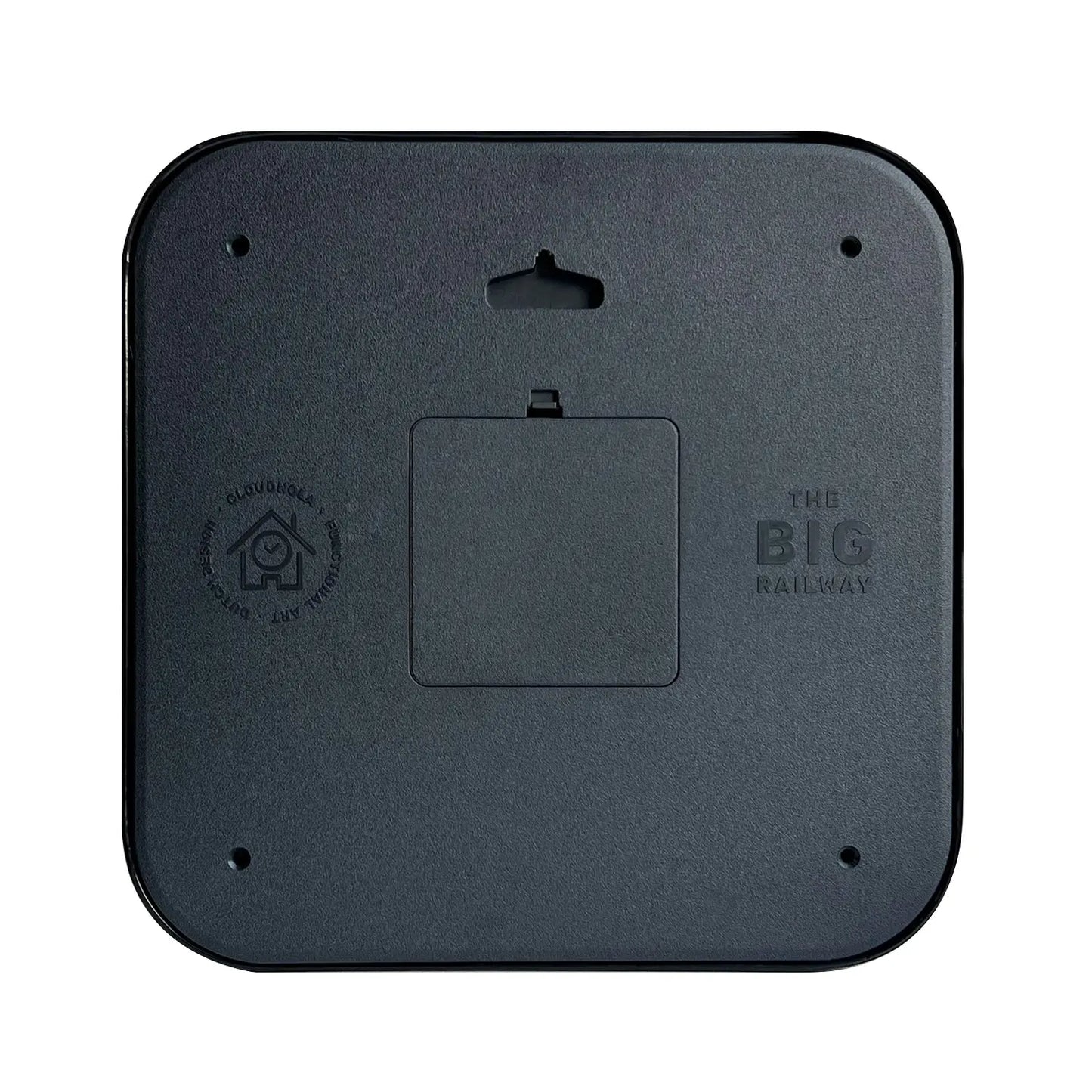Big Railway Black Indoor/Outdoor Clock Cloudnola