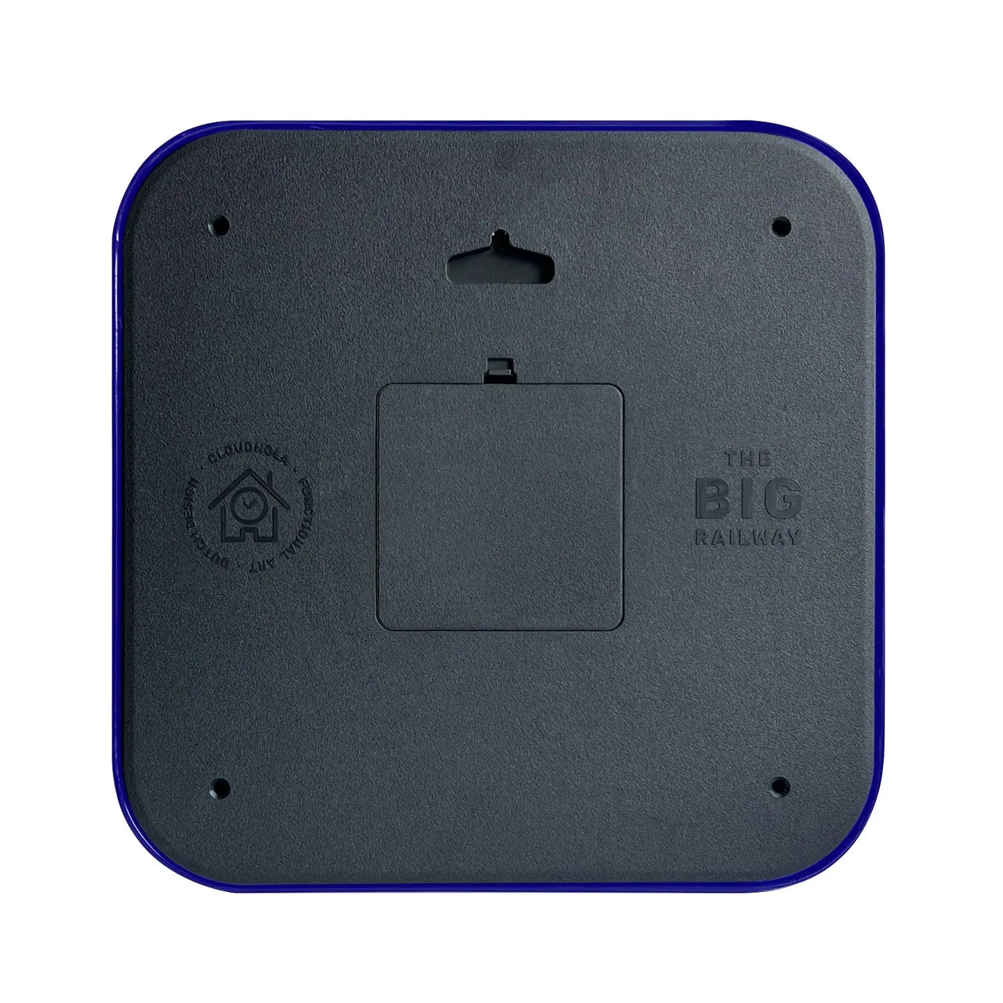Big Railway Blue Indoor/Outdoor Clock Cloudnola