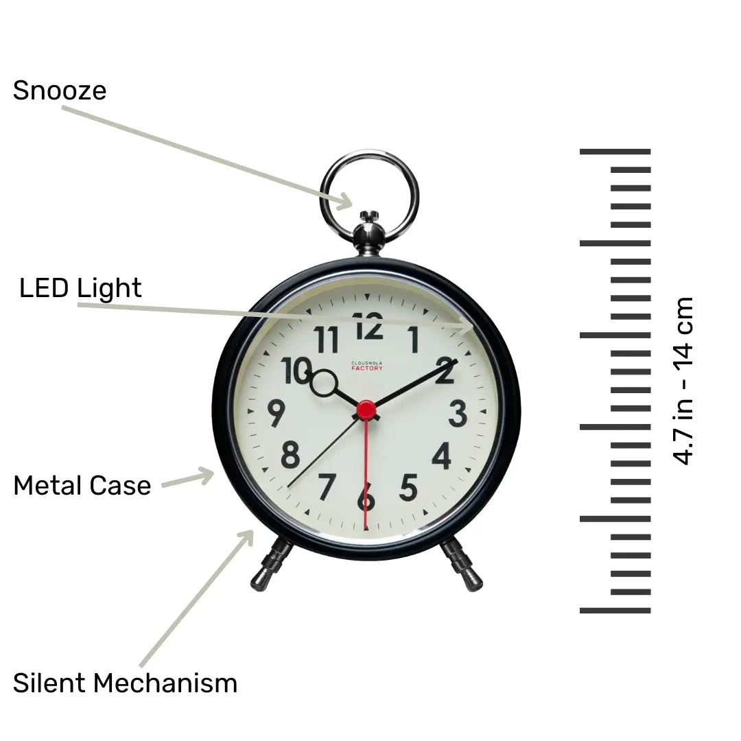 Black - Alarm Clock Cloudnola