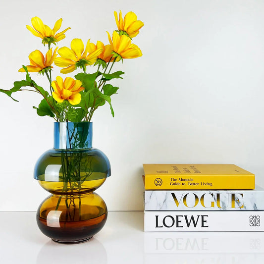 Bubble Med Blue & Yellow - Vase Cloudnola