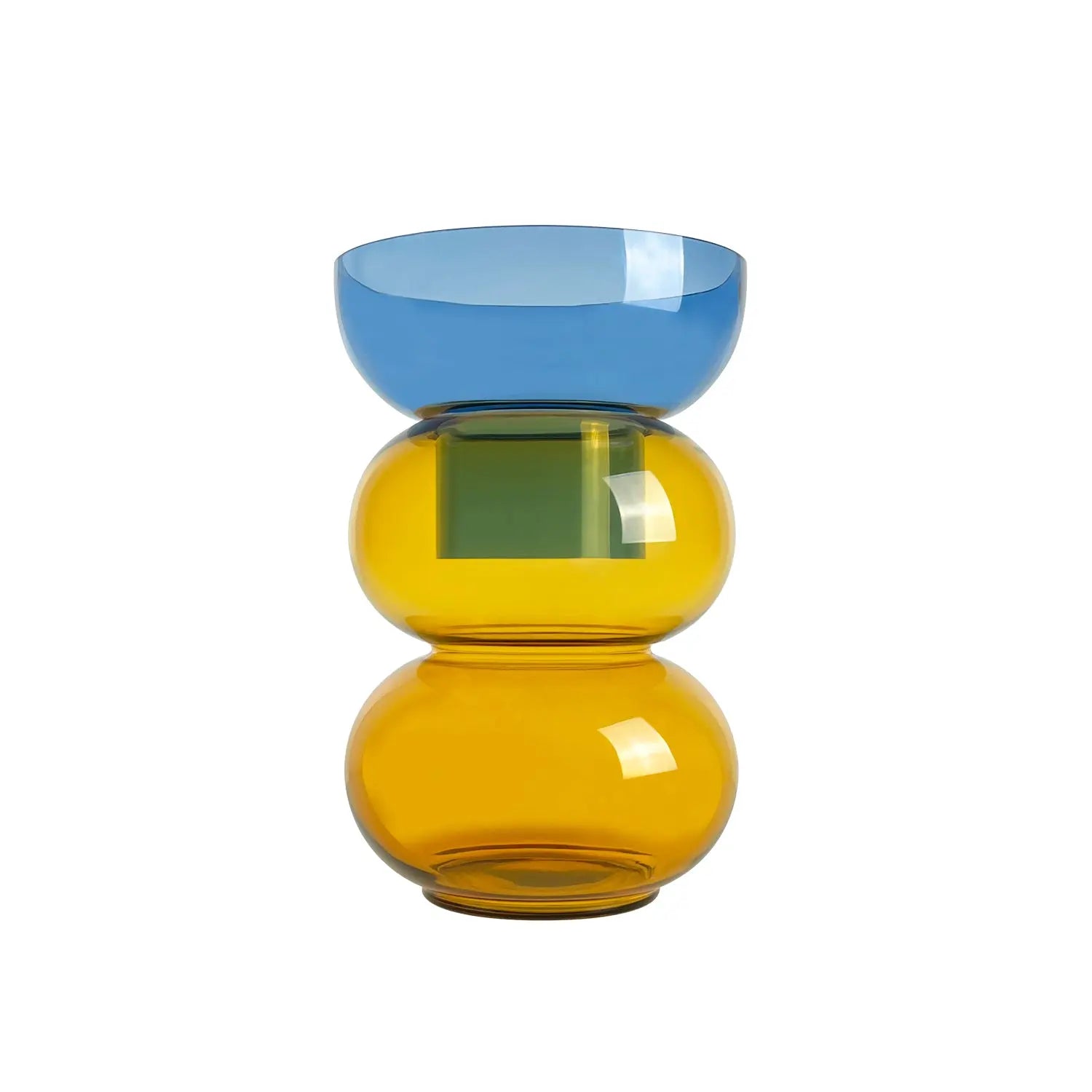 Bubble Med Blue & Yellow - Vase Cloudnola