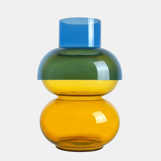 Bubble XL Blue & Yellow - Vase Cloudnola