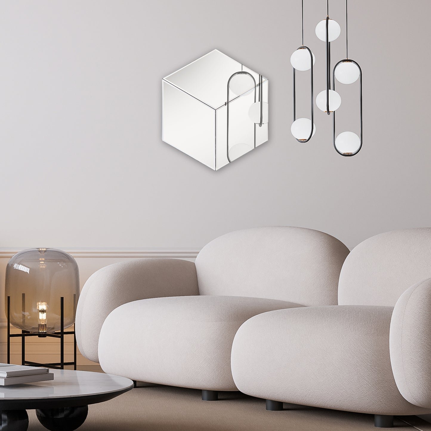 Mosaic Isometric XL - Mirror - Reversible - Contemporary Wall Art