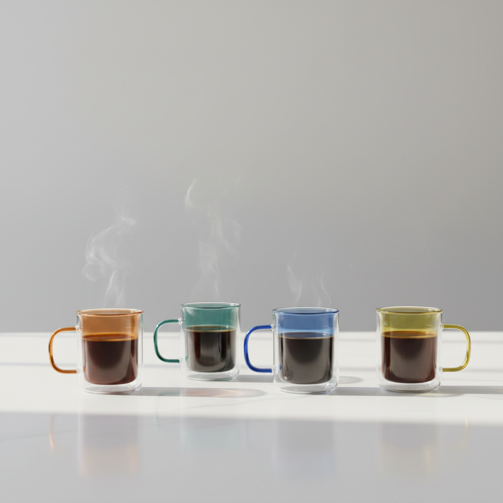 Insulated Latte Glasses – Cubo Double-Wall Large Set | Cloudnola