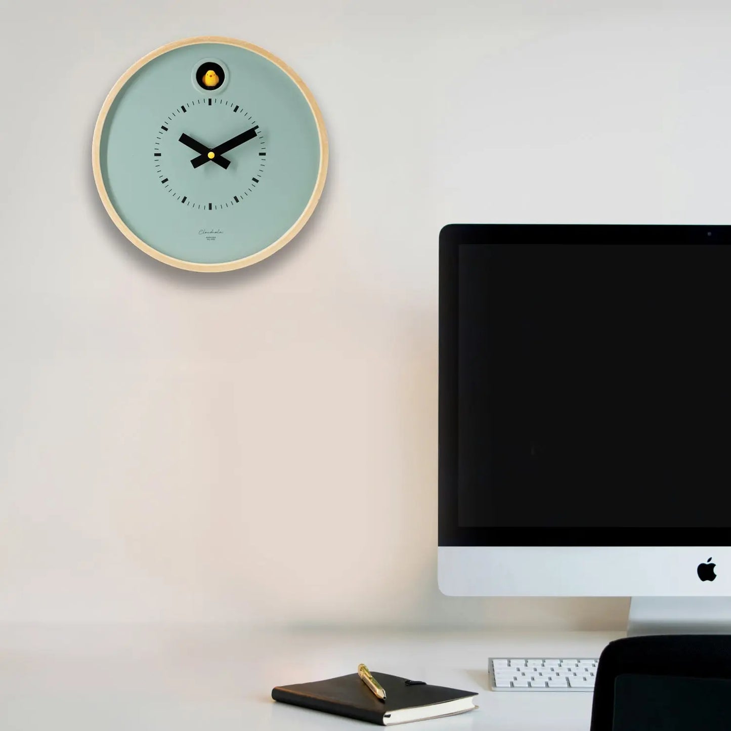 Cuckoo Clock Dot – Sage Green with Stand | Cloudnola Cloudnola