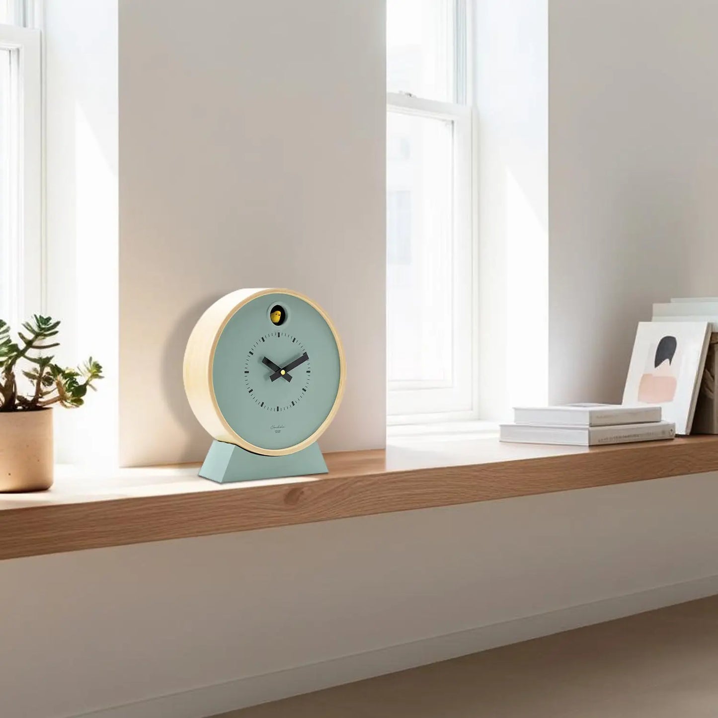 Cuckoo Clock Dot – Sage Green with Stand | Cloudnola Cloudnola