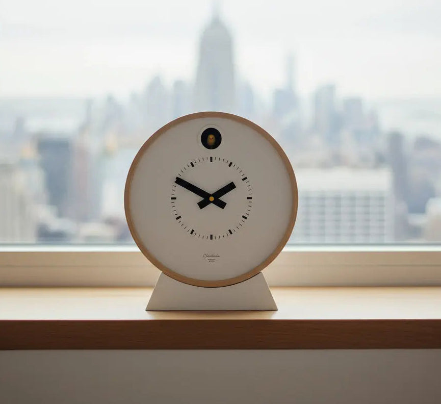 Dot White Cuckoo Clock Cloudnola