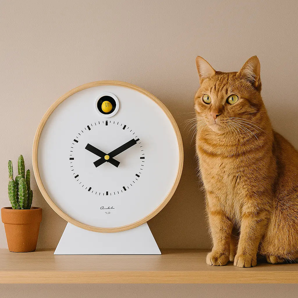 Dot White Cuckoo Clock – White Cuckoo Clock | Cloudnola Cloudnola