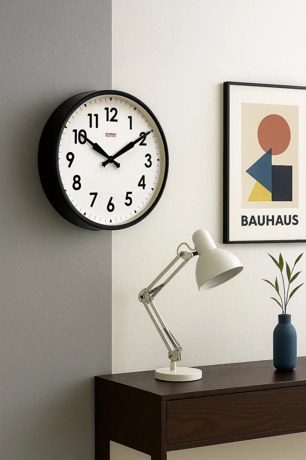 Factory Black XL Clock Cloudnola