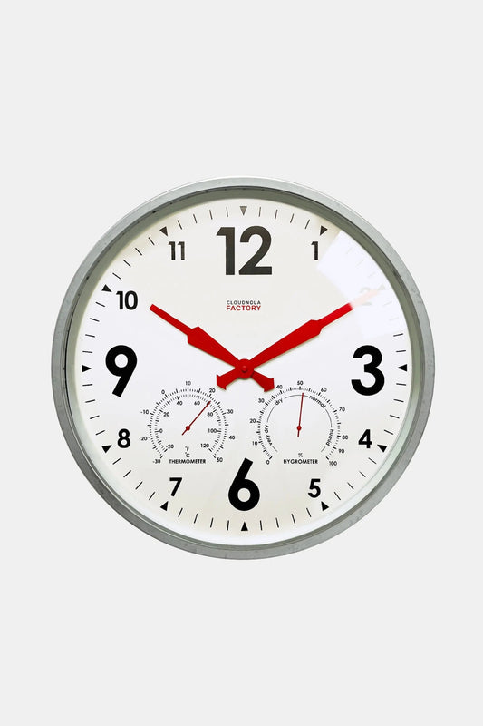 Factory Zinc Outdoor Clock Cloudnola