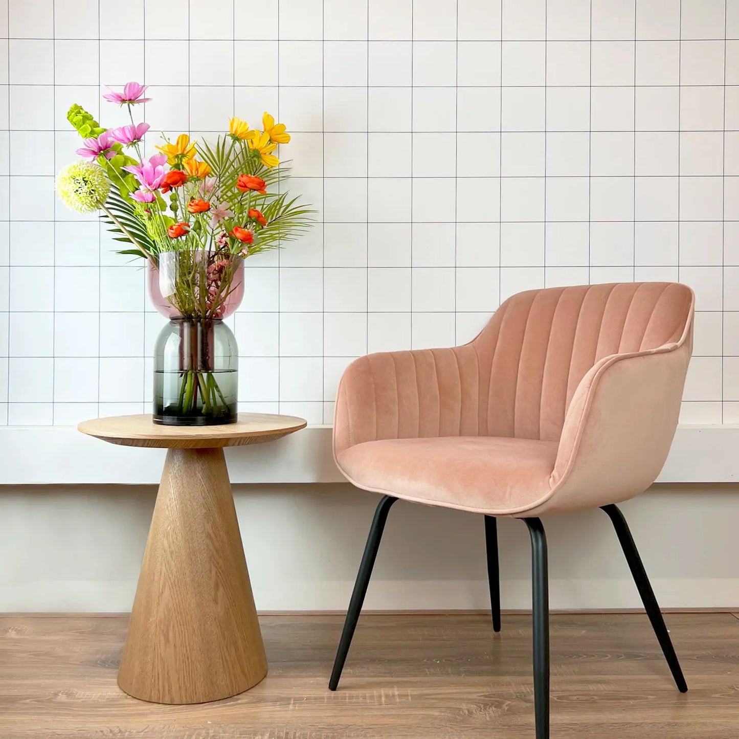 Flip Large Gray & Pink - Vase Cloudnola