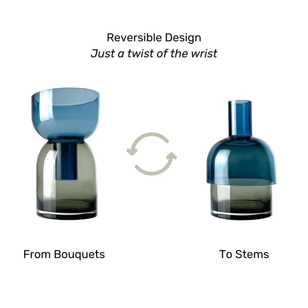 Flip Med Blue & Gray - Vase Cloudnola