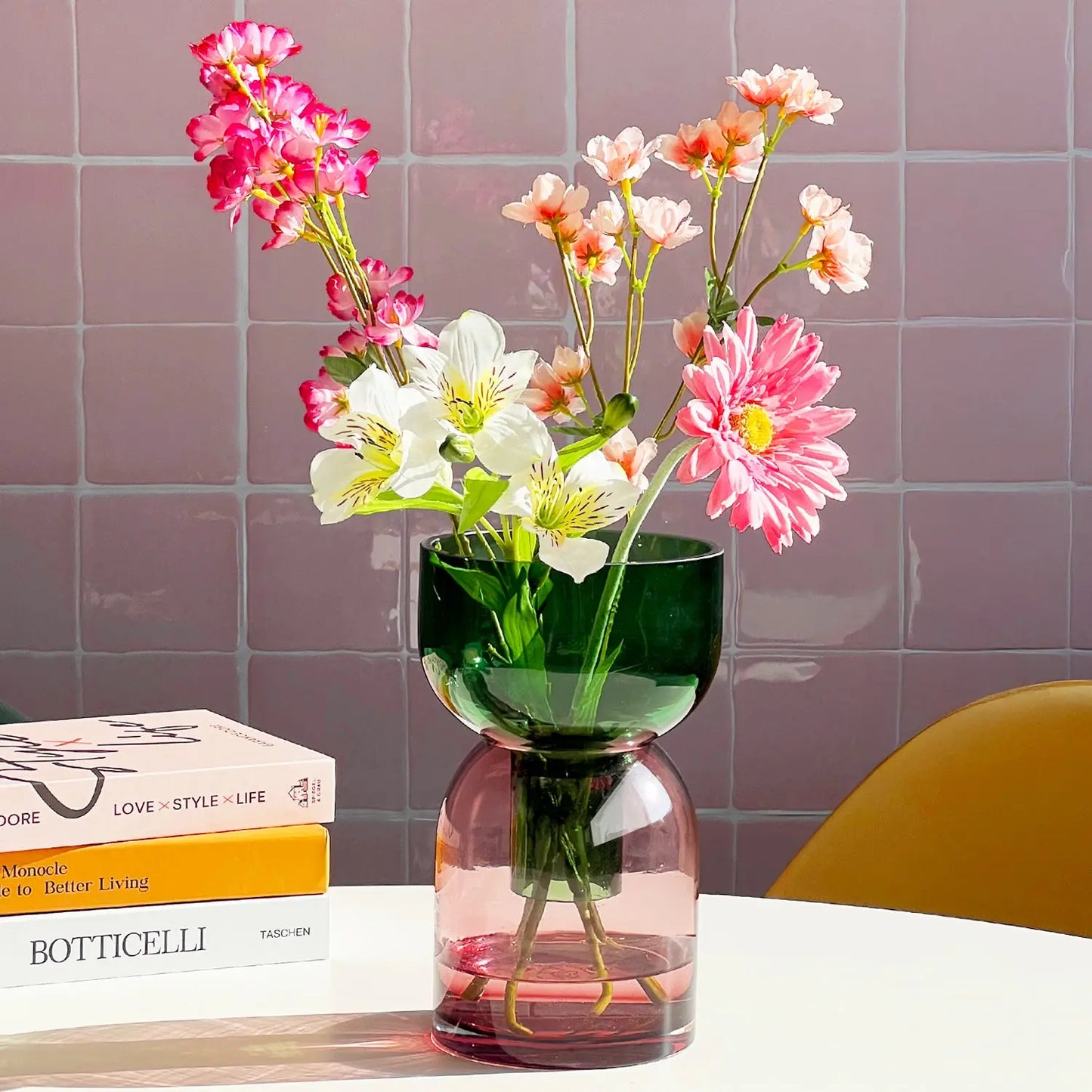 Flip Med Green & Pink - Vase Cloudnola