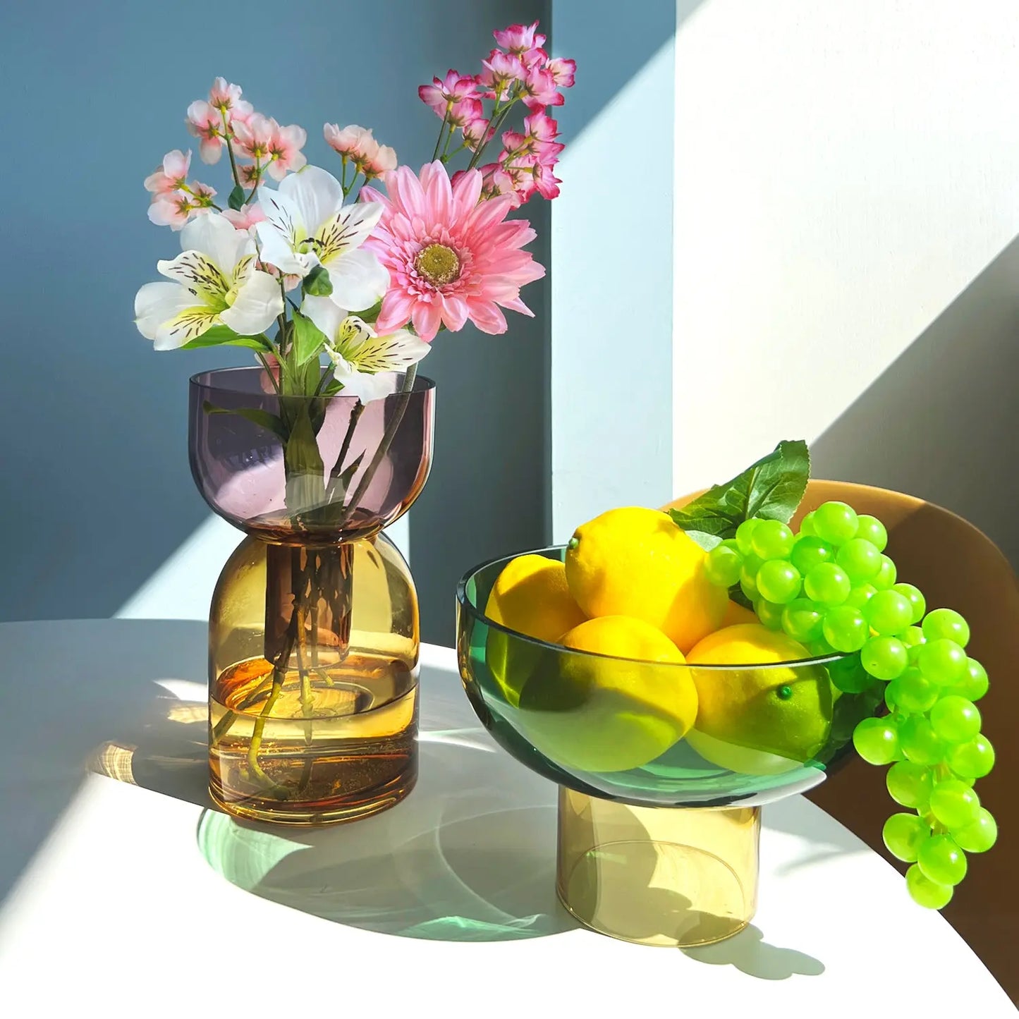 Flip Med Pink & Yellow - Vase Cloudnola