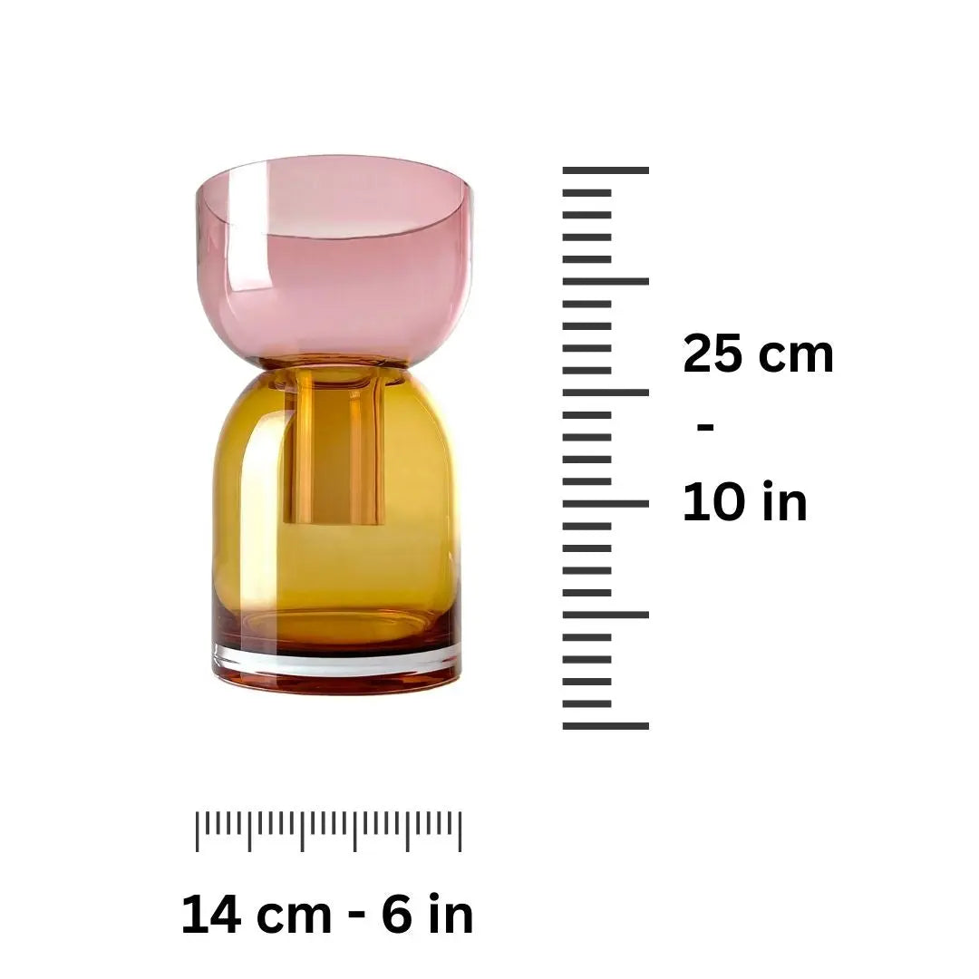 Flip Med Pink & Yellow - Vase Cloudnola