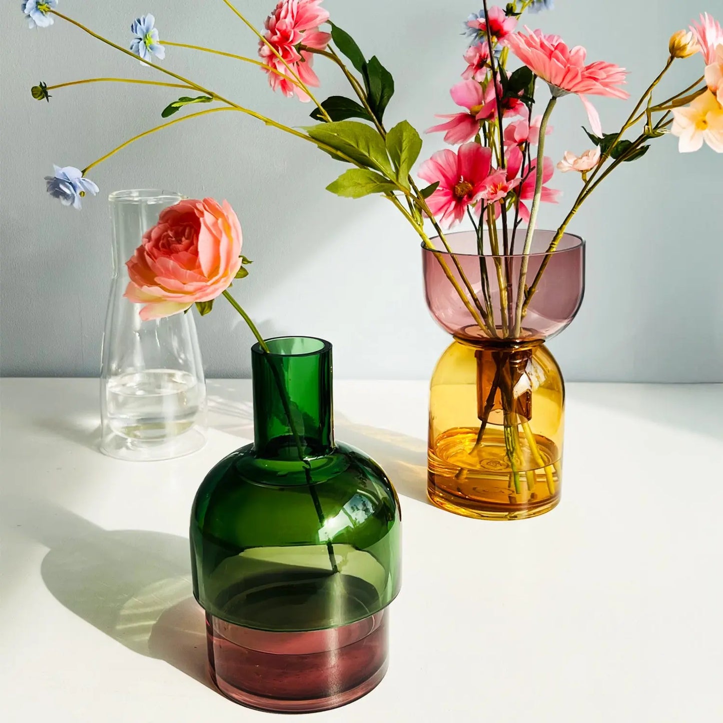 Flip Med Pink & Yellow - Vase Cloudnola