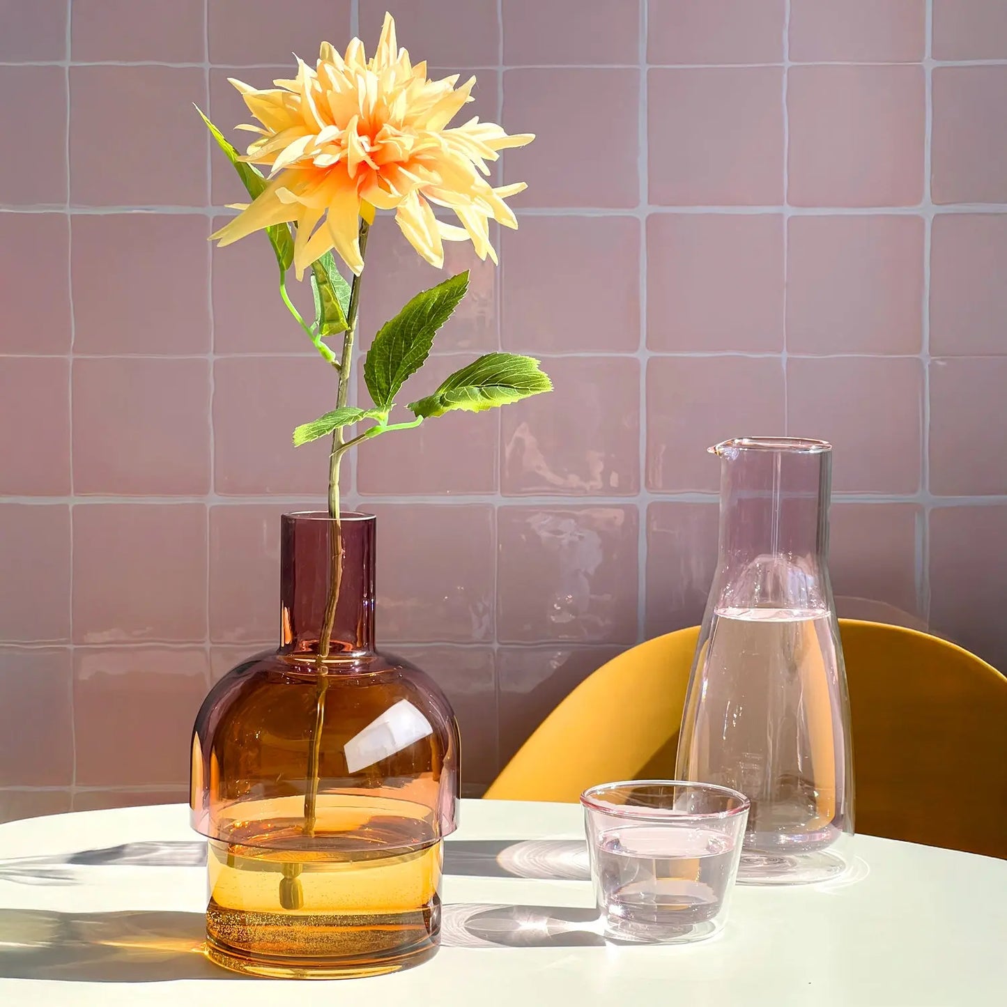 Flip Med Pink & Yellow - Vase Cloudnola