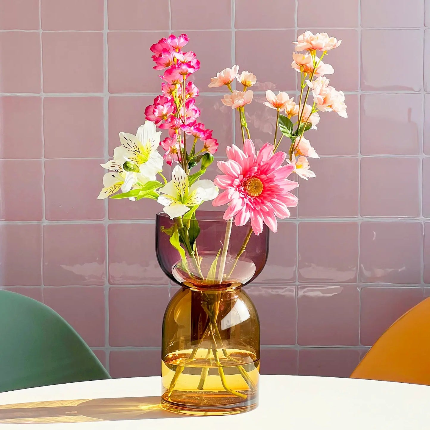 Flip Med Pink & Yellow - Vase Cloudnola