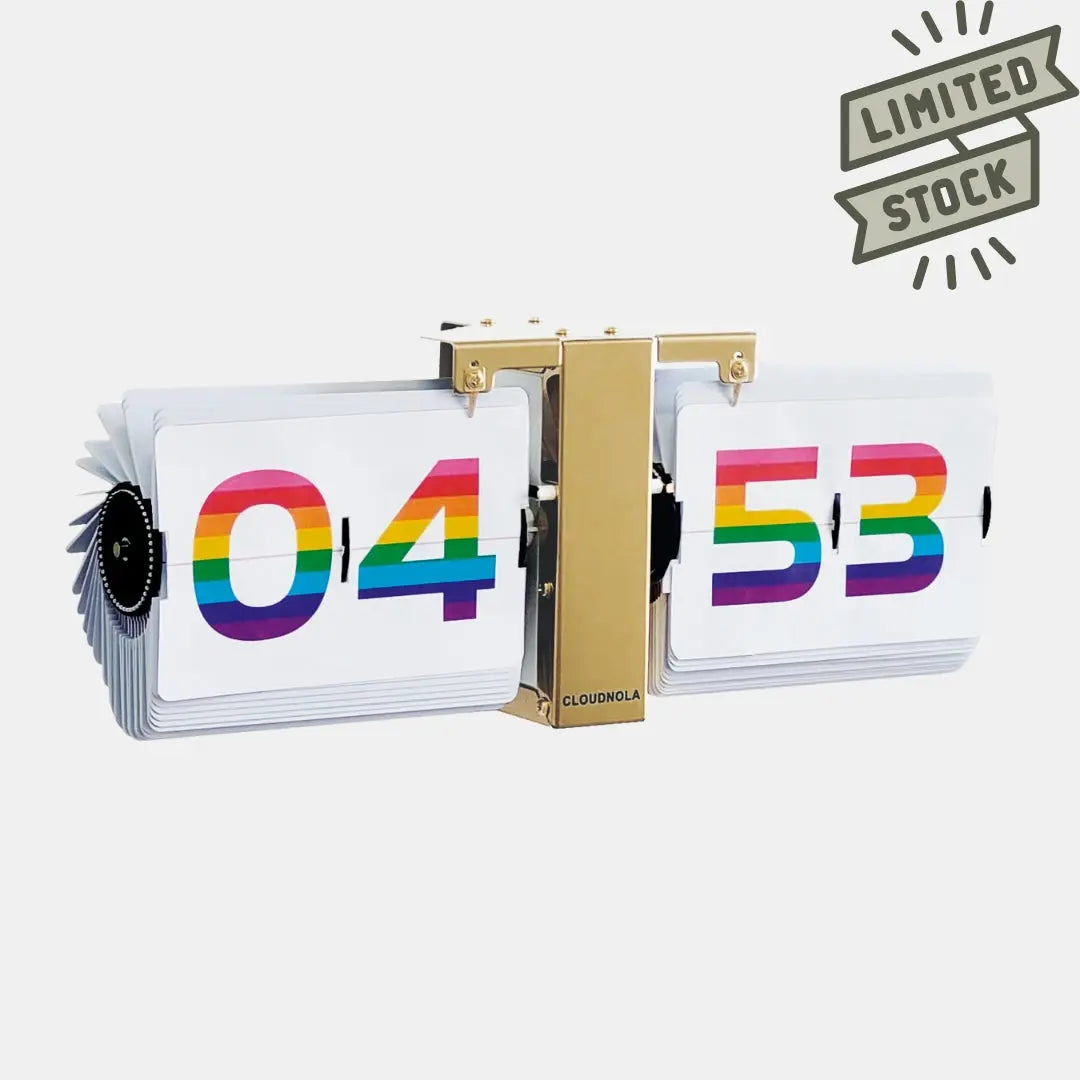 Flipping Out Rainbow - Flip Clock Cloudnola