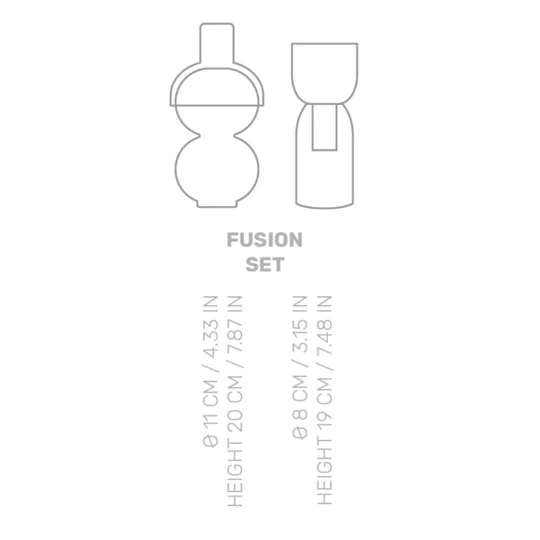 Fusion Lemon Small Set - Vase Cloudnola