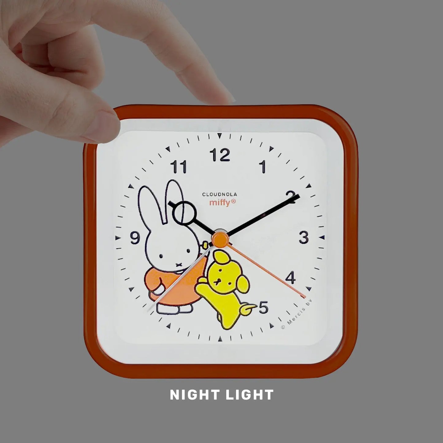 Miffy Orange Alarm Clock Cloudnola
