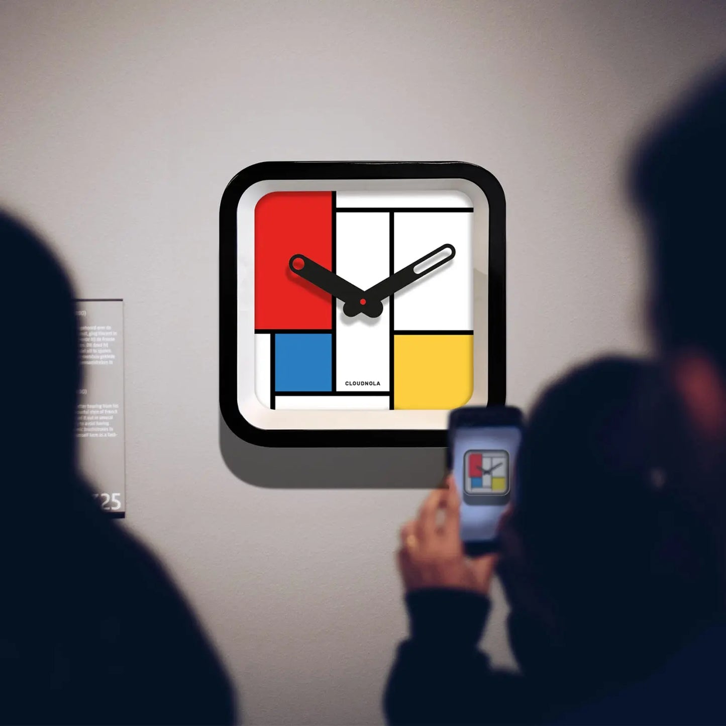 Mondrian Indoor/Outdoor Clock Cloudnola