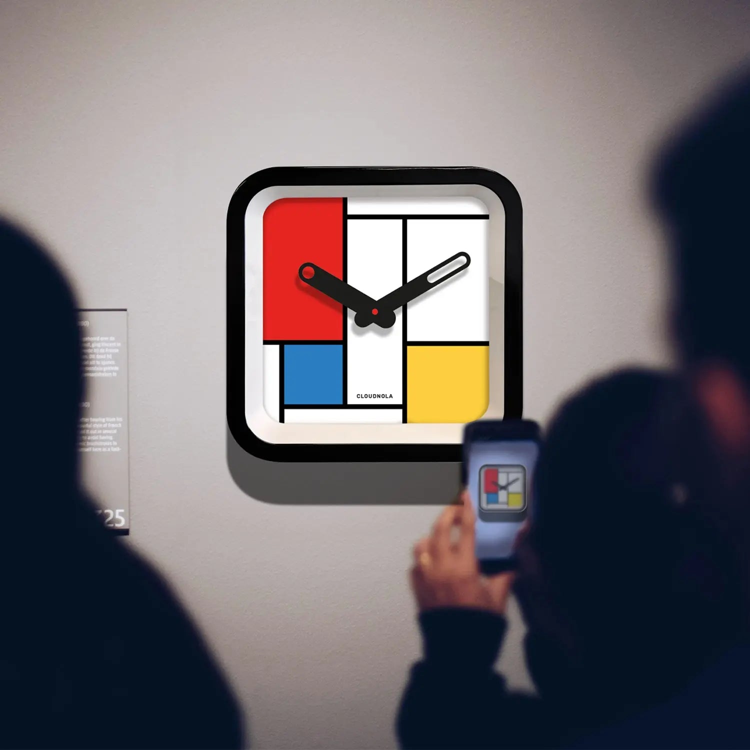 Mondrian Indoor/Outdoor Clock Cloudnola