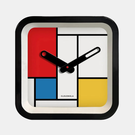Mondrian Indoor/Outdoor Clock Cloudnola