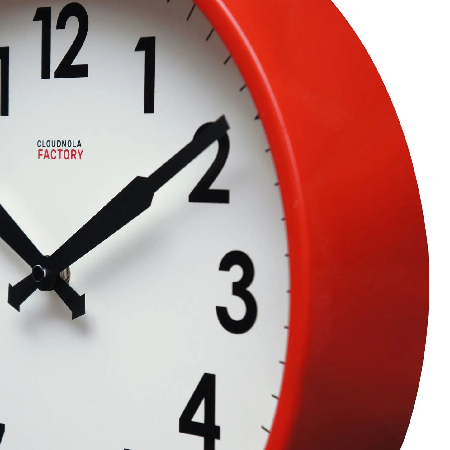 Red - Wall Clock Cloudnola