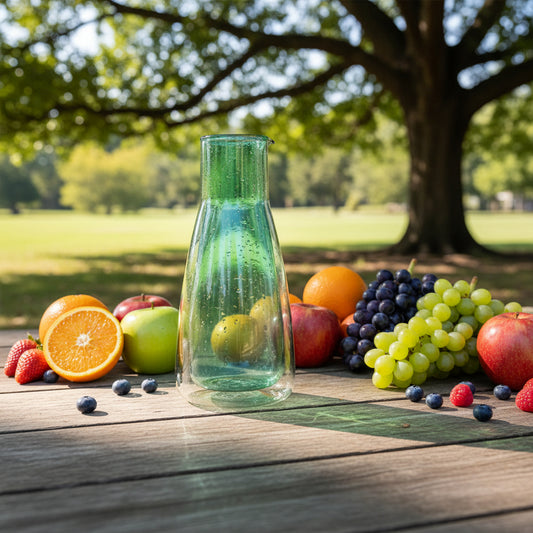 Rocks Carafe Green – Double-Wall - (1000ml) - Carafe Cloudnola