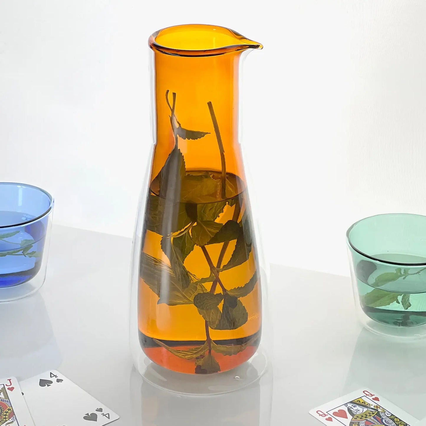 Rocks Carafe Orange – Double-Wall - (1000ml) - Carafe Cloudnola