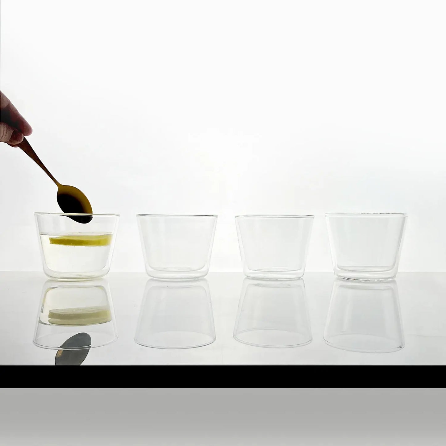Rocks Double-Wall Glasses - Clear Set - Glasses Cloudnola