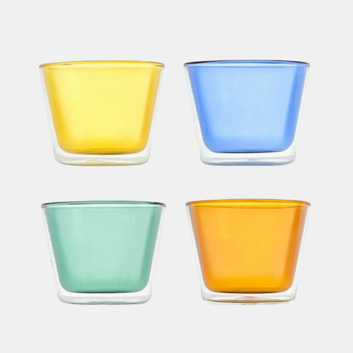Rocks Double-Wall Glasses - Color Set - Glasses Cloudnola