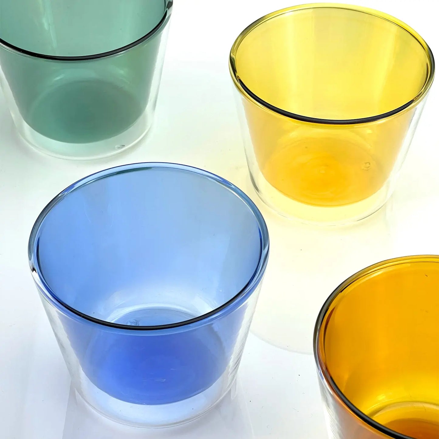Rocks Double-Wall Glasses - Color Set - Glasses Cloudnola