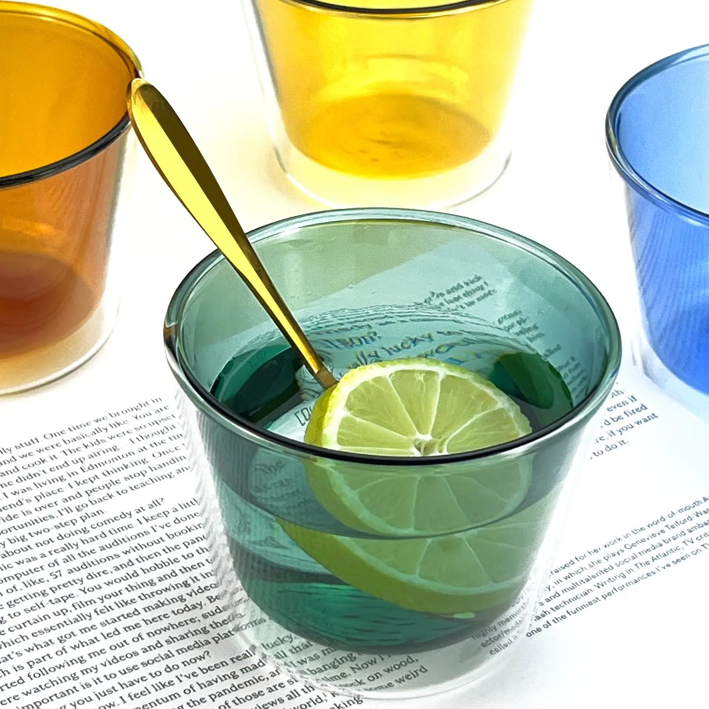 Rocks Double-Wall Glasses - Color Set - Glasses Cloudnola