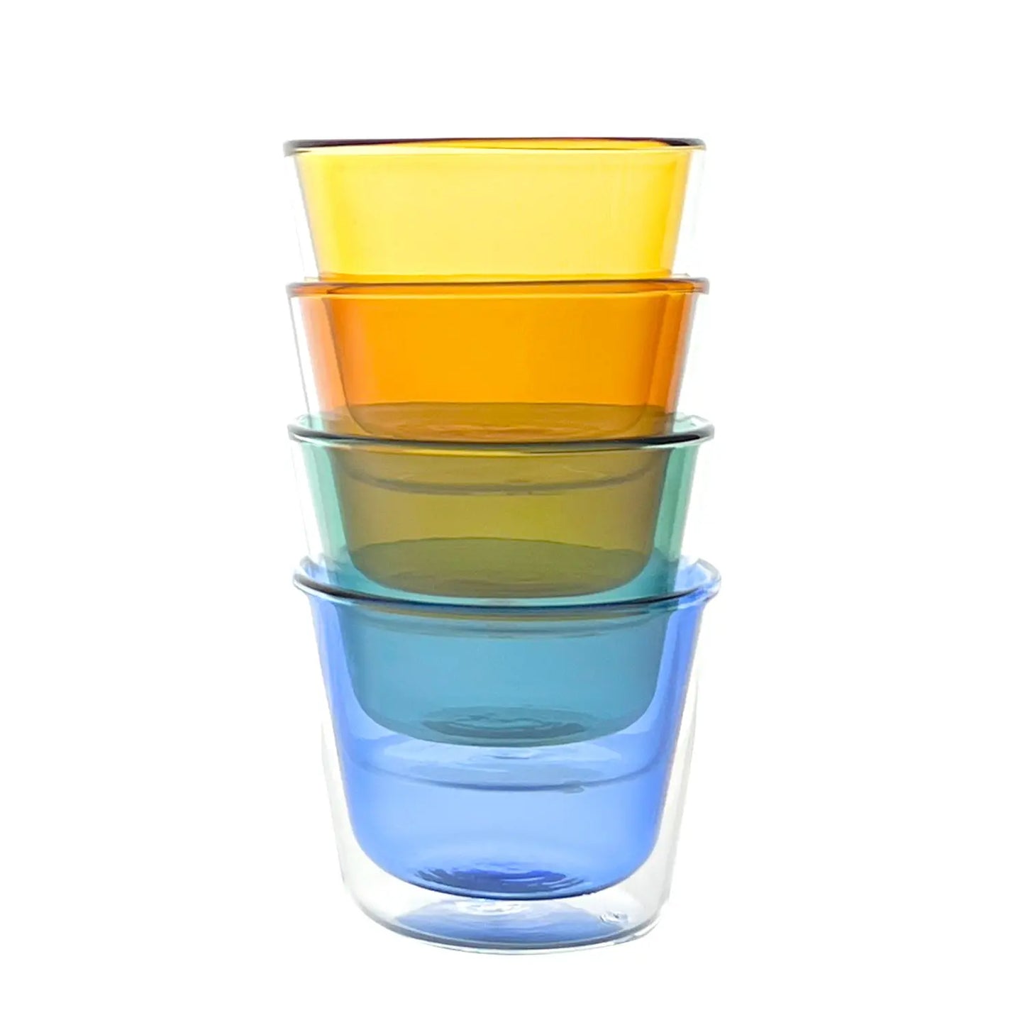 Rocks Double-Wall Glasses - Color Set - Glasses Cloudnola