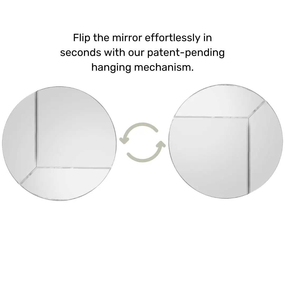 Round XL Reversible - Mirror Cloudnola