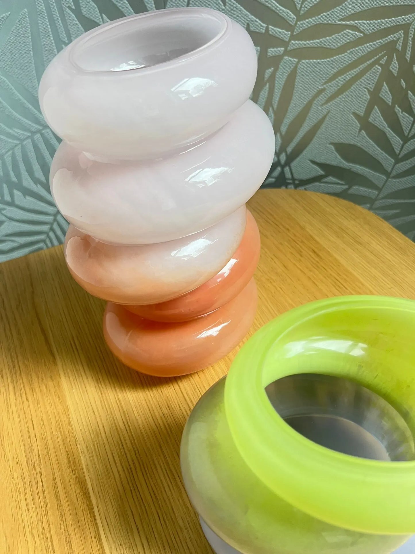 Swirl Vases Set – Hand-Blown Glass Vase Pair | Cloudnola Cloudnola
