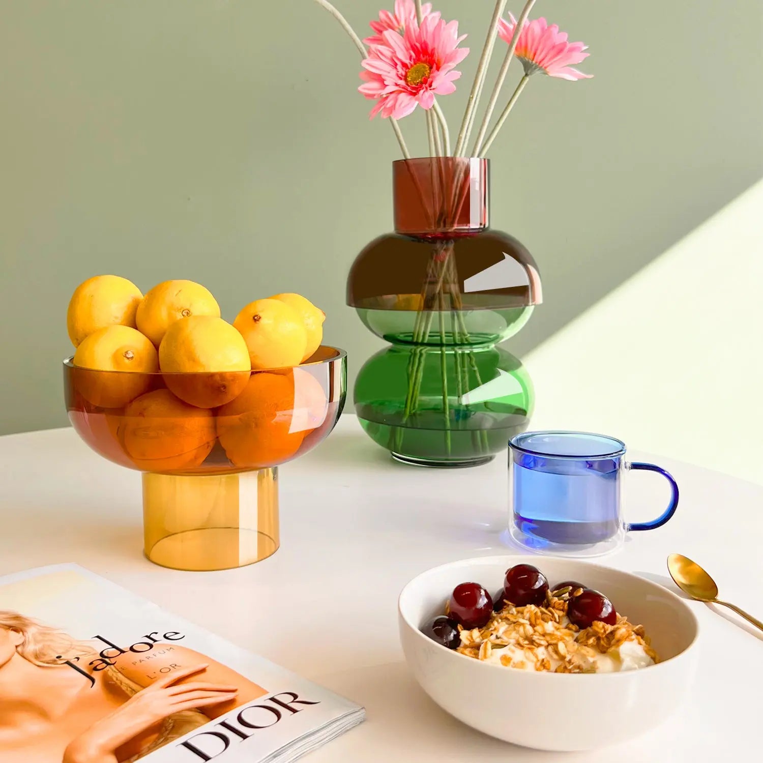 Tip Top Small Pink & Yellow - Bowl Cloudnola