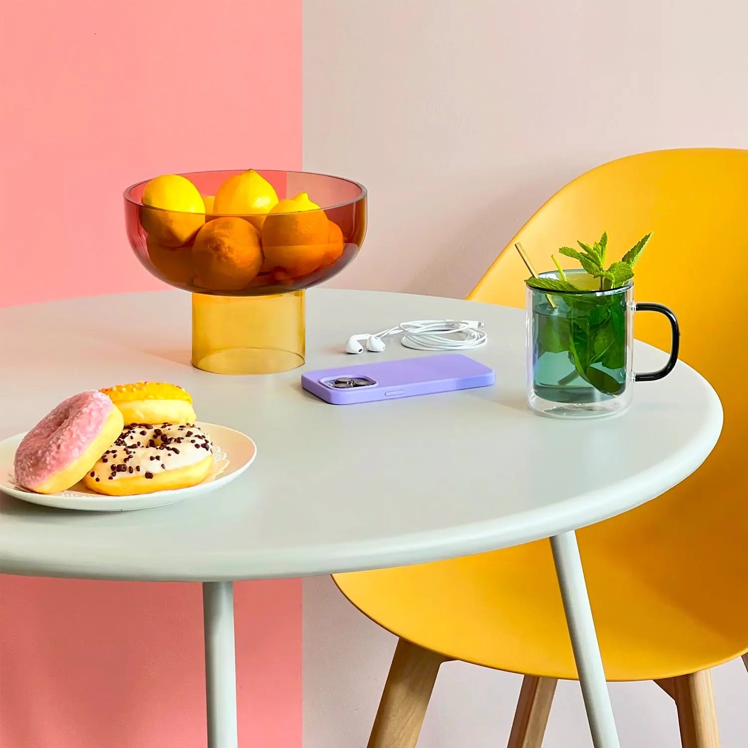 Tip Top Small Pink & Yellow - Bowl Cloudnola