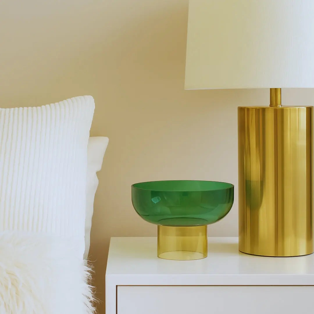 Tip Top XL Green & Yellow – Large Decorative Bowls for Tables | Cloudnola Cloudnola