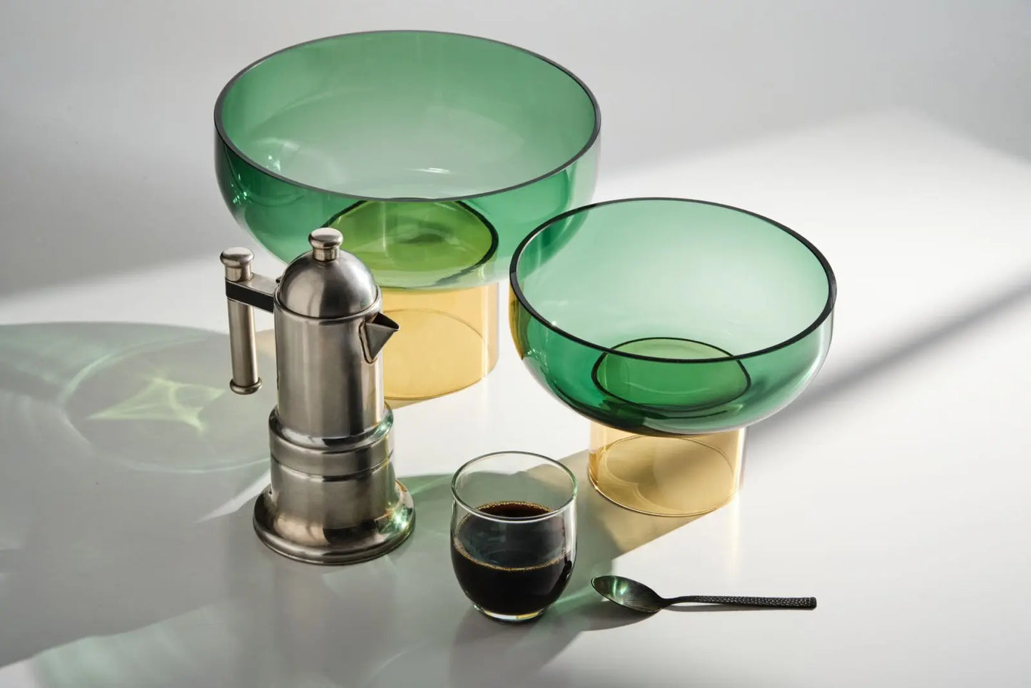 Tip Top XL Green & Yellow – Large Decorative Bowls for Tables | Cloudnola Cloudnola