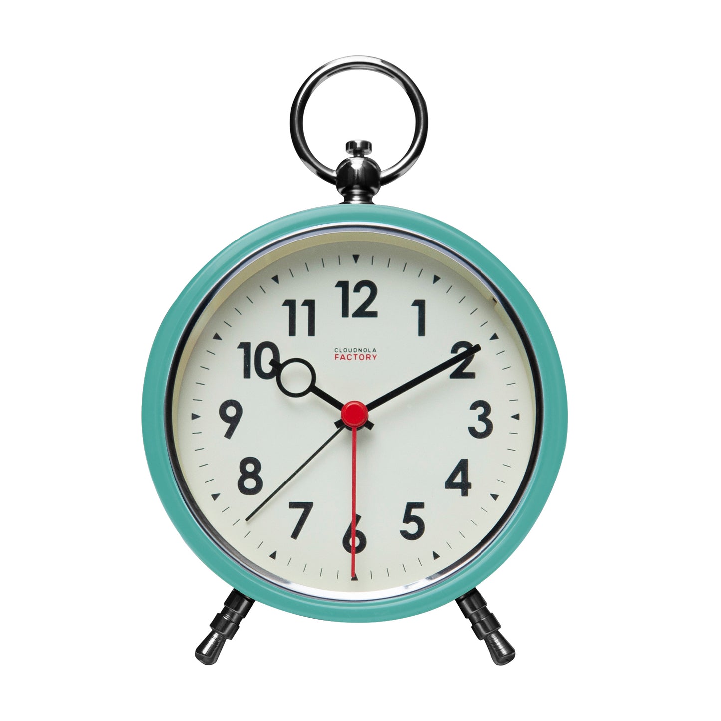 Factory Alarm Turquoise - Alarm Clock - Silent Mechanism - Snooze - LED