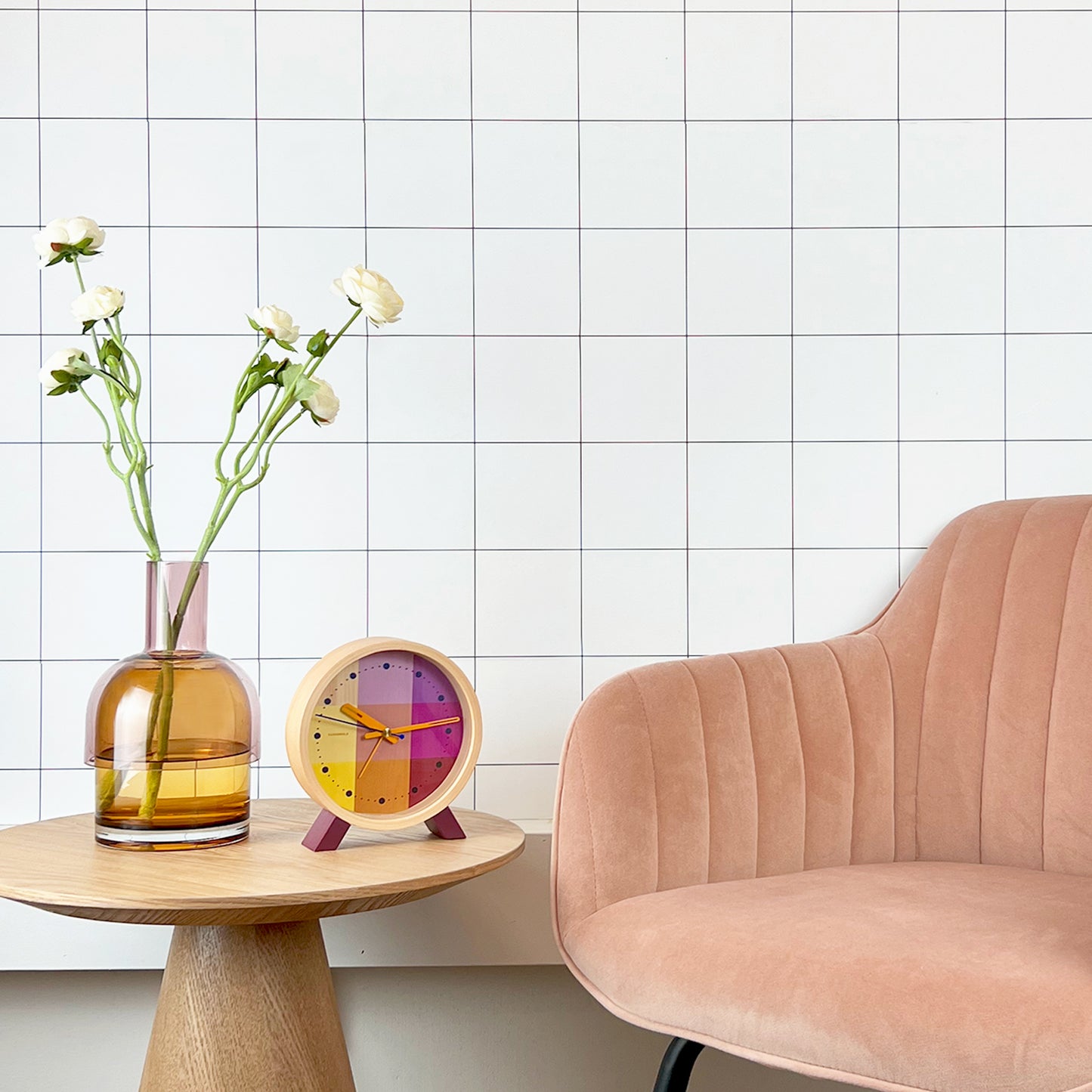 Flip Vase Medium Pink and Yellow - Vase - Reversible - Borosilicate Glass - Dual Sided - Floral
