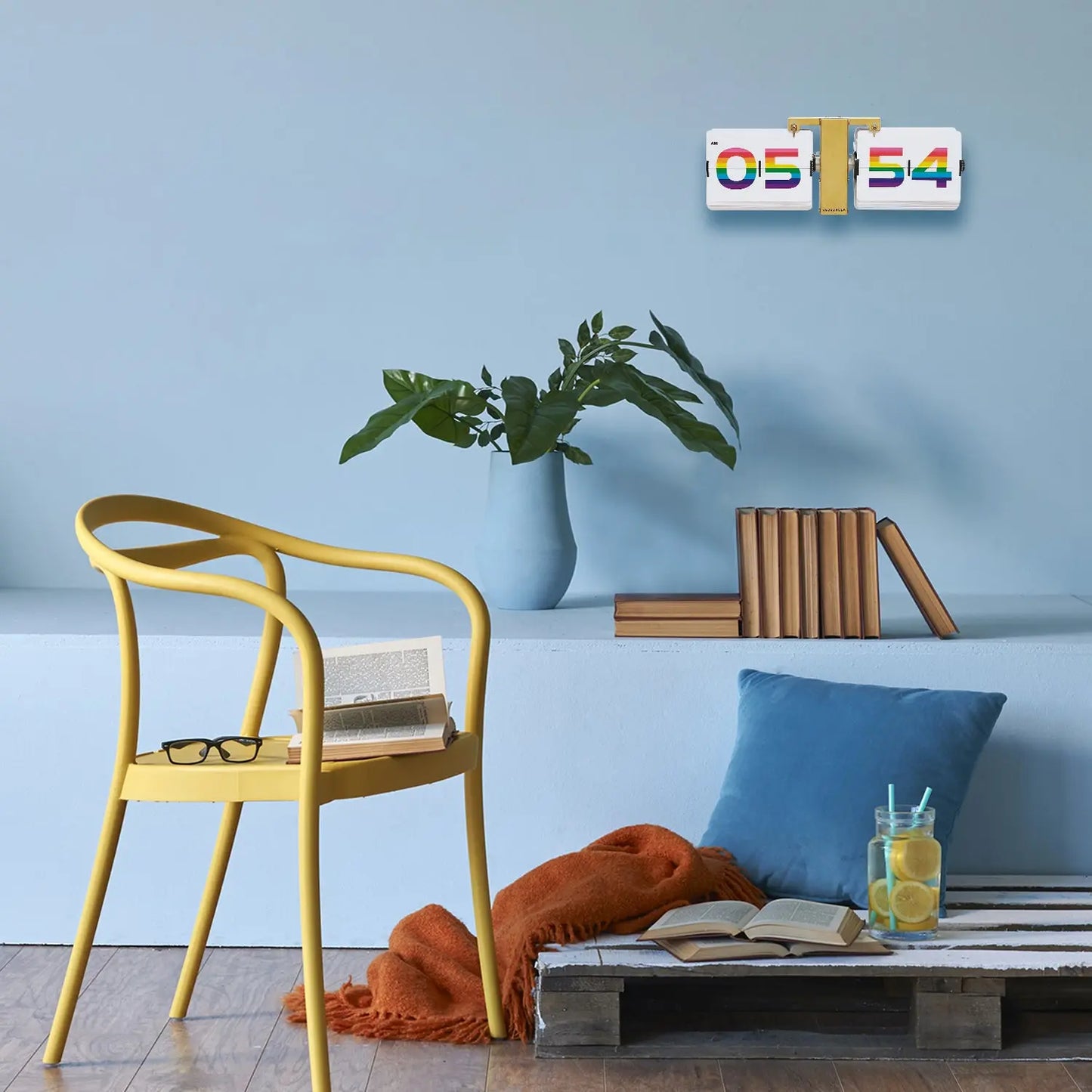 Flipping Out Rainbow - Flip Clock Cloudnola