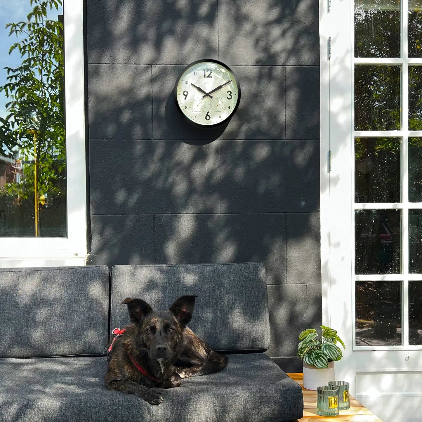 Outdoor Black - Clock Cloudnola