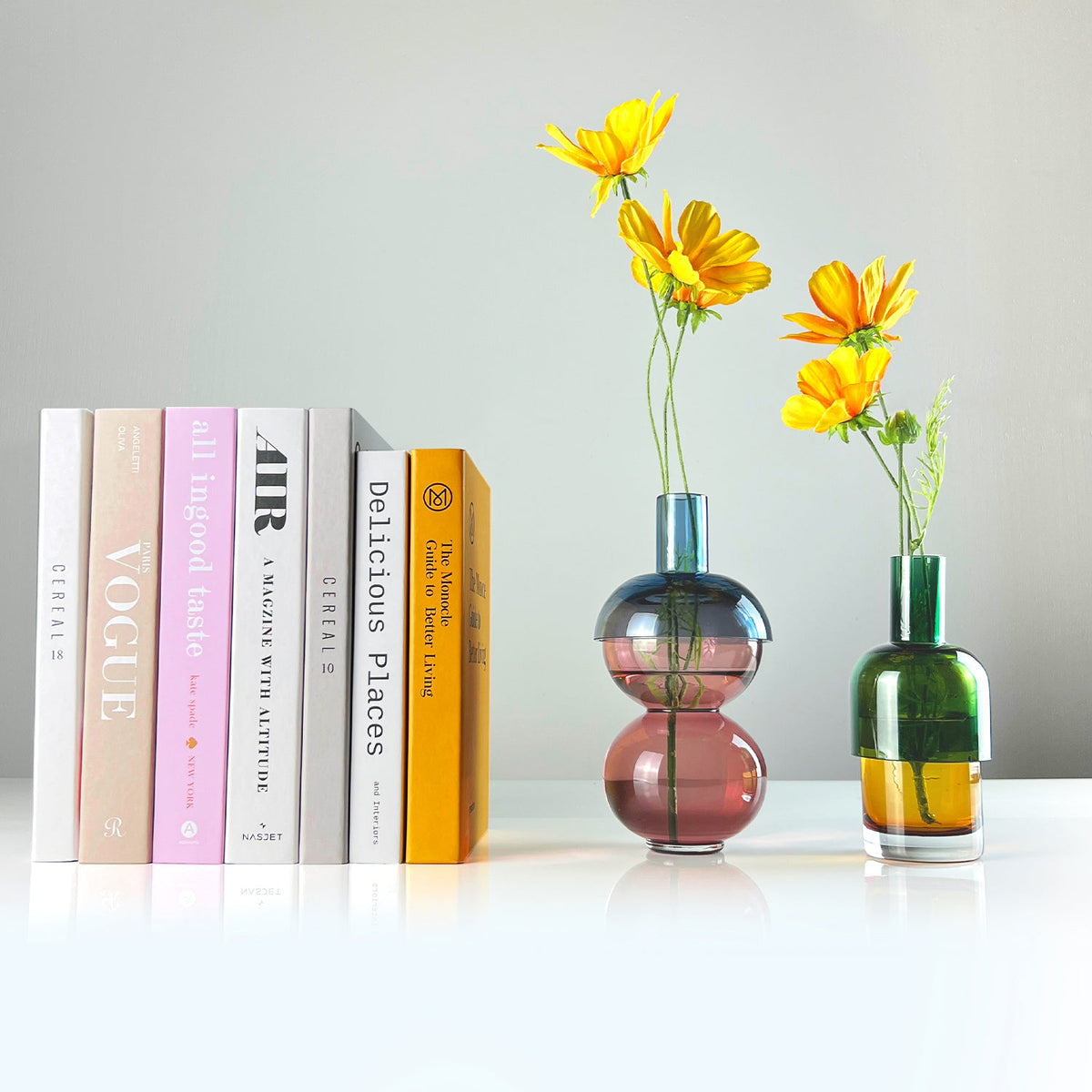 Cloudnola Fusion Cherry Vase Set and Alarm Clock Featured by Home Business Magazine