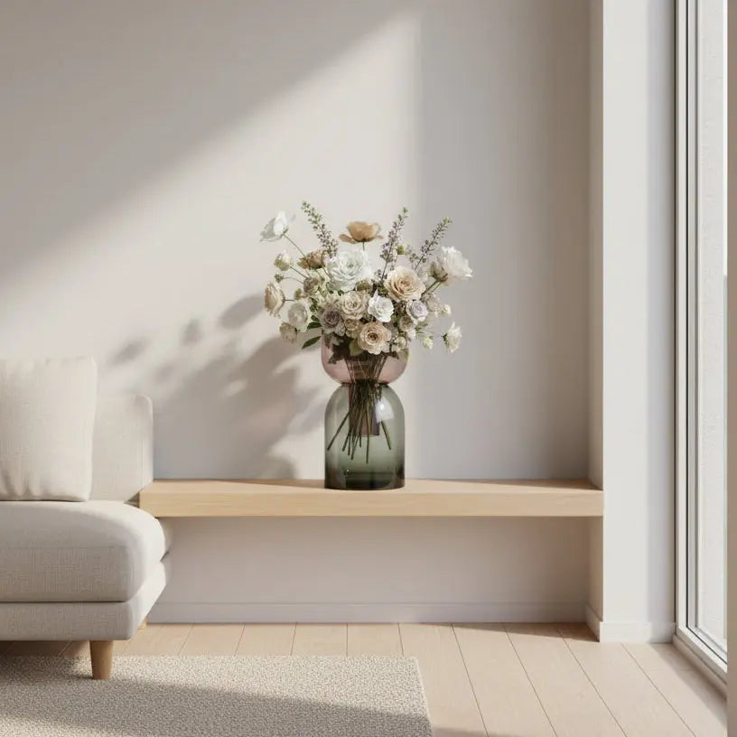 Cloudnola Large Reversible Glass Vase Featured in Homes & Gardens' Expert Tulip Care Guide